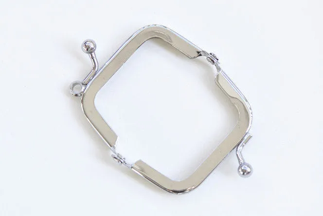 6cm x 3.5cm Silver Purse Bag Frame Handle Small Purse Frame