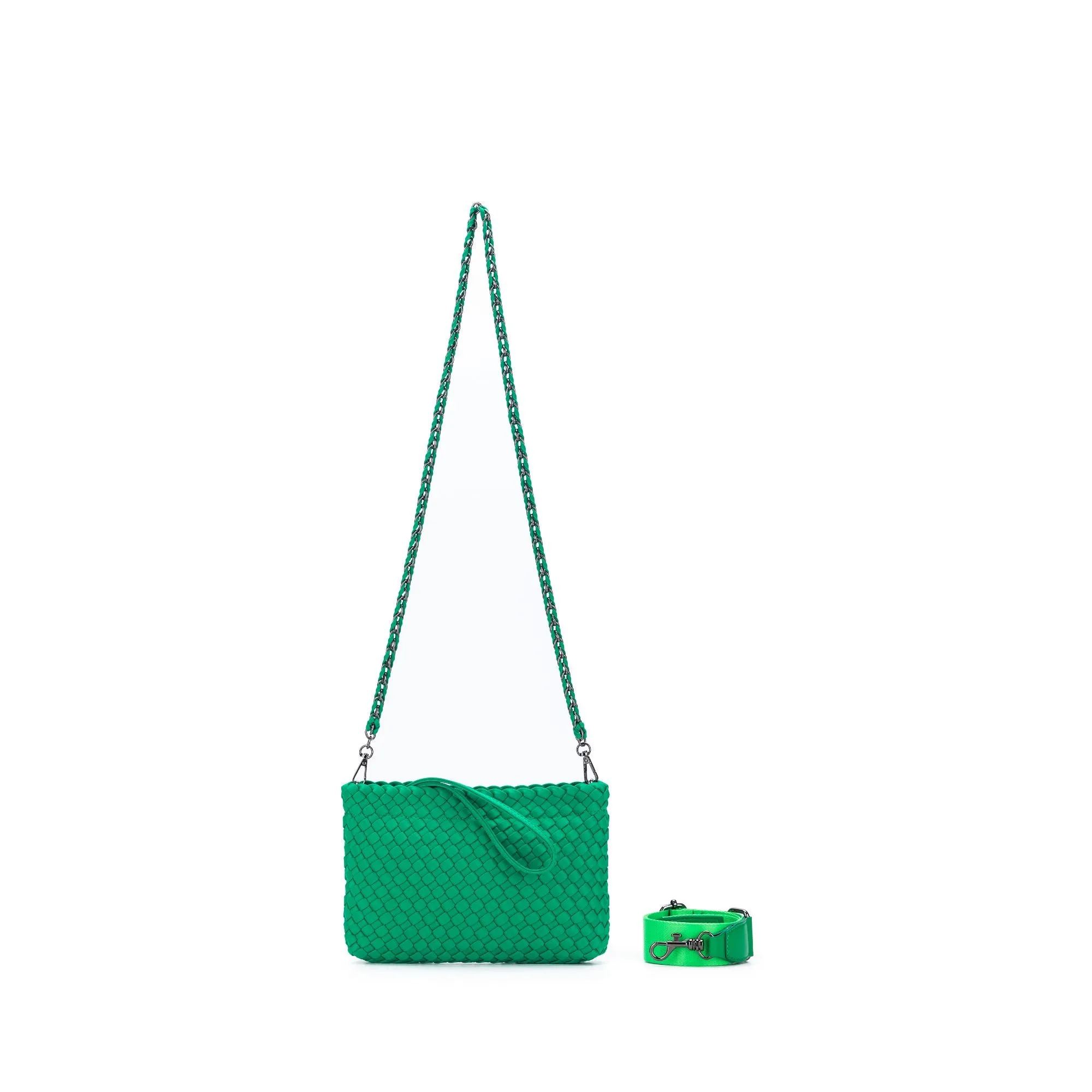 Aria Green Clutch Crossbody Bag