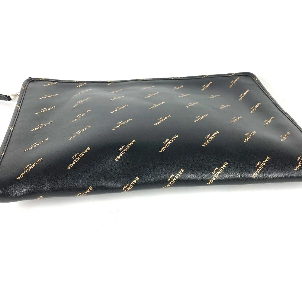BALENCIAGA Clutch bag 443658 leather black Bag Bazaar porch mens