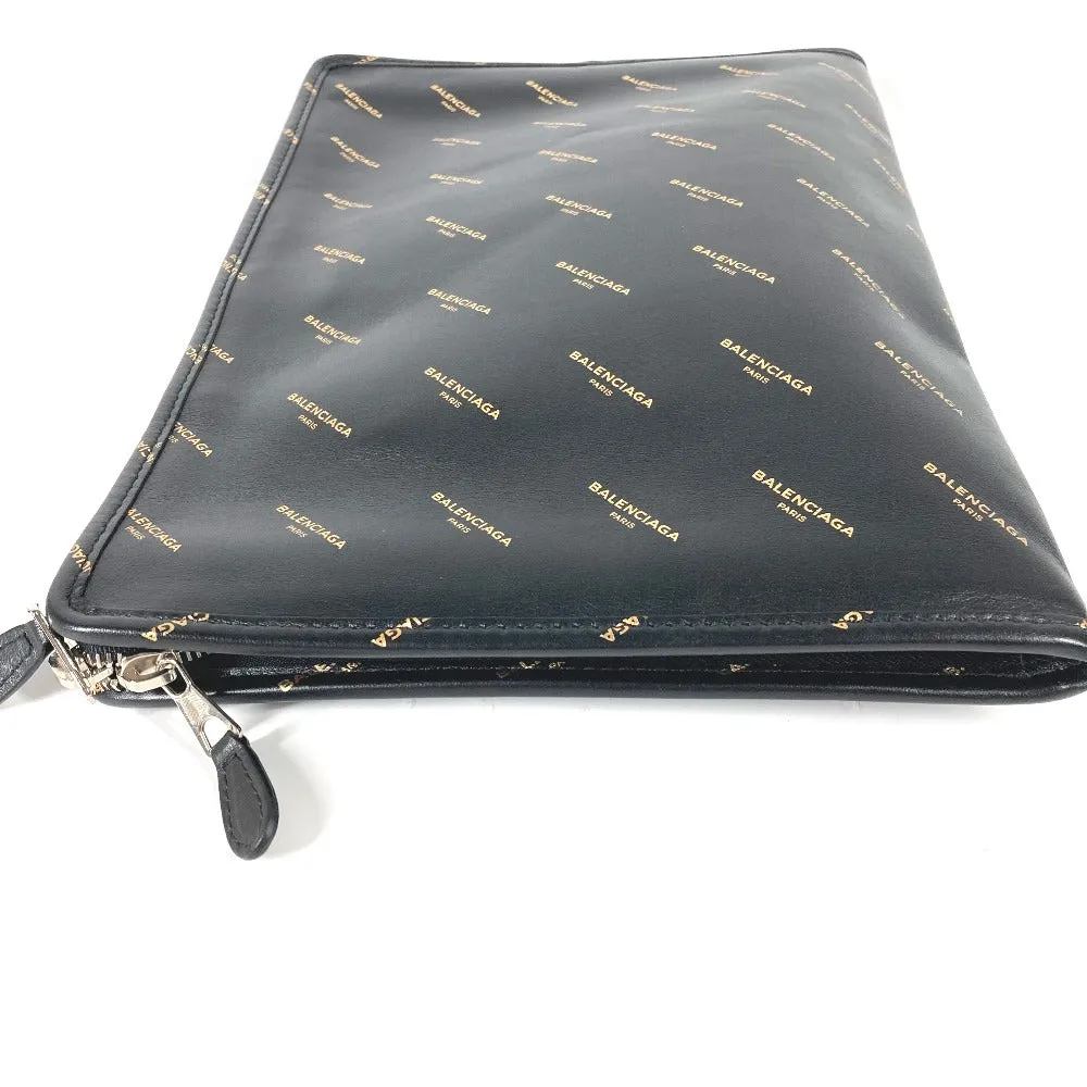 BALENCIAGA Clutch bag 443658 leather black Bag Bazaar porch mens