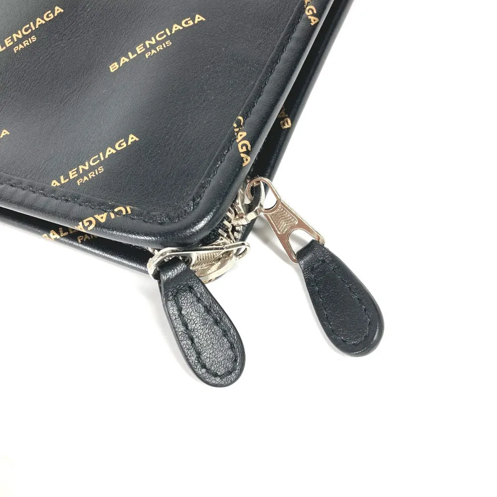 BALENCIAGA Clutch bag 443658 leather black Bag Bazaar porch mens