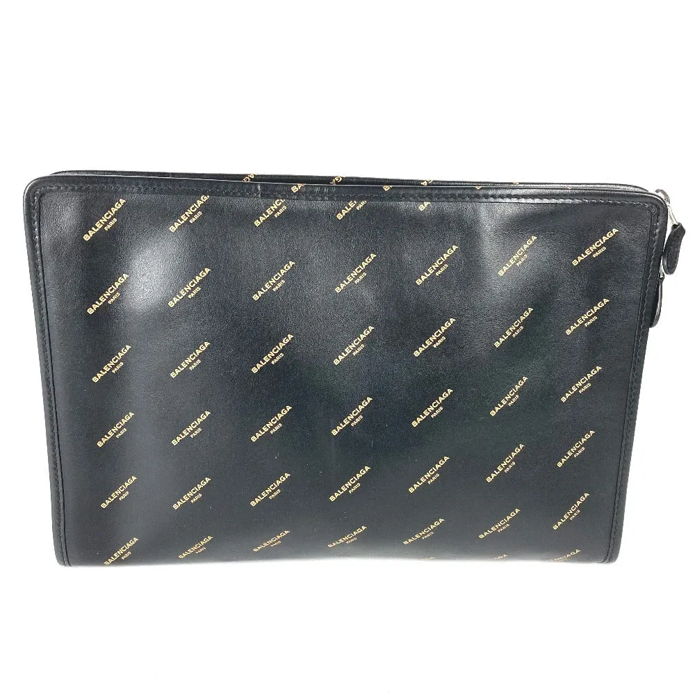 BALENCIAGA Clutch bag 443658 leather black Bag Bazaar porch mens