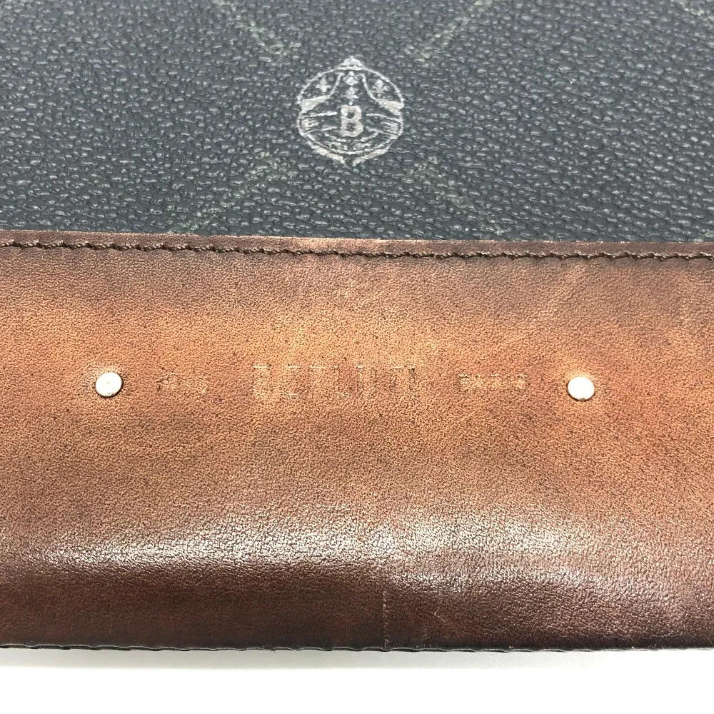 Berluti Clutch bag E1129 leather black Signature business bag mens Used Authentic
