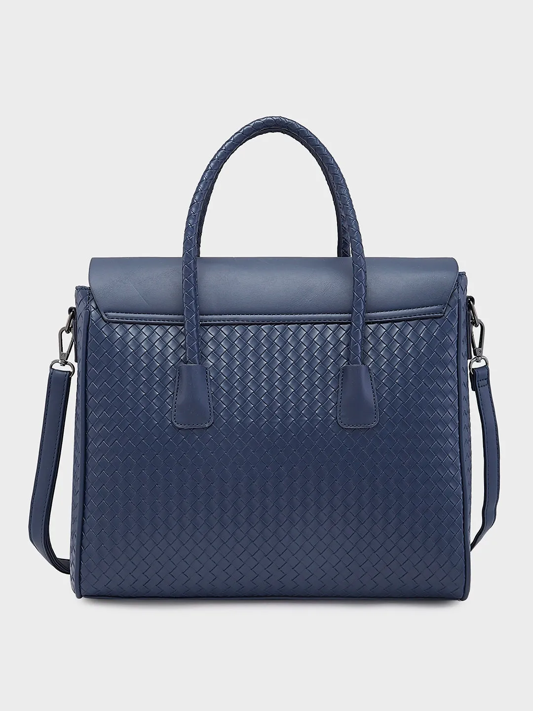 Caprese Renee Satchel Medium Checkered Womens Handbag Blue