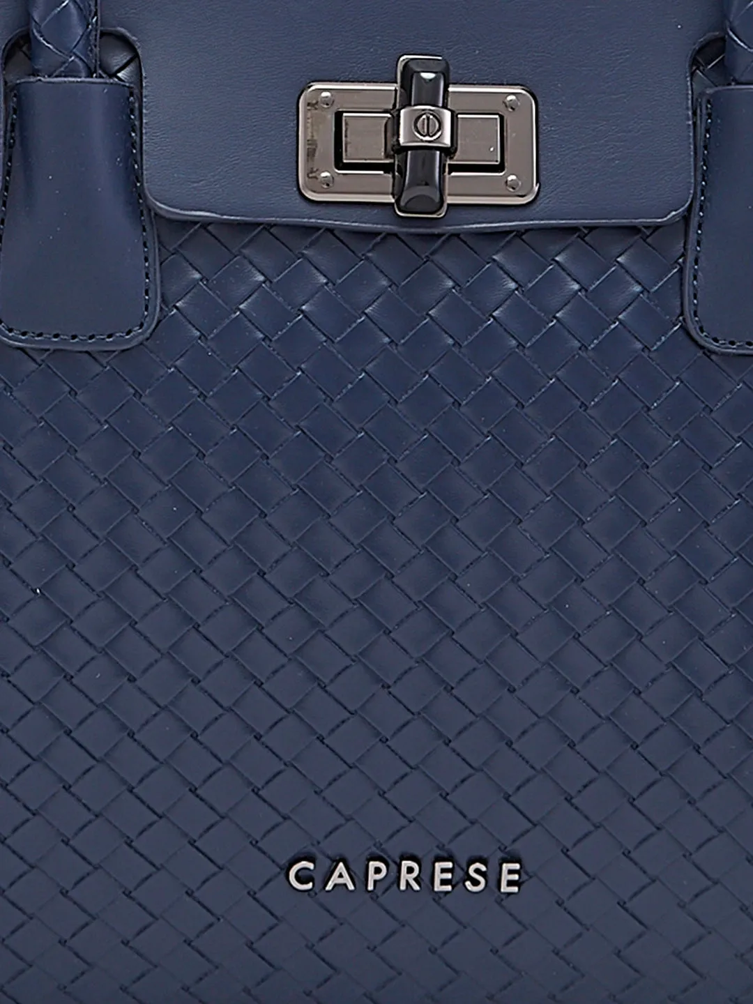 Caprese Renee Satchel Medium Checkered Womens Handbag Blue