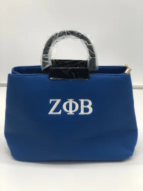 Embroidered Zeta Phi Beta Short Tote