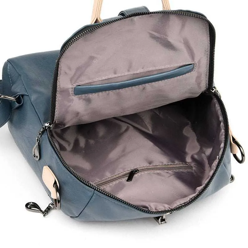 Fashion Women Backpack Soft Leather Backpack