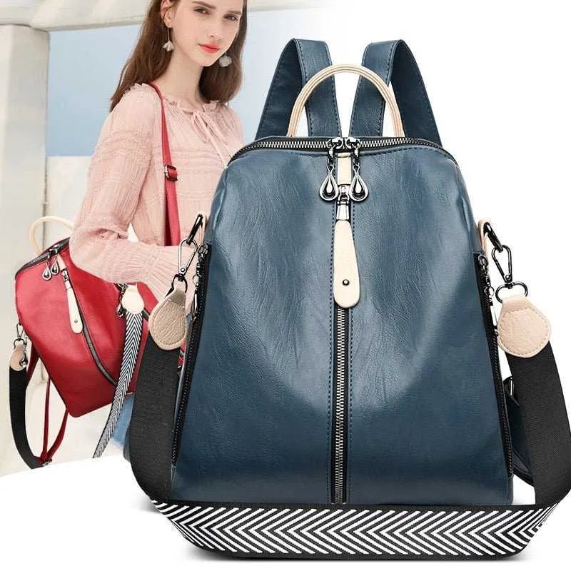 Fashion Women Backpack Soft Leather Backpack