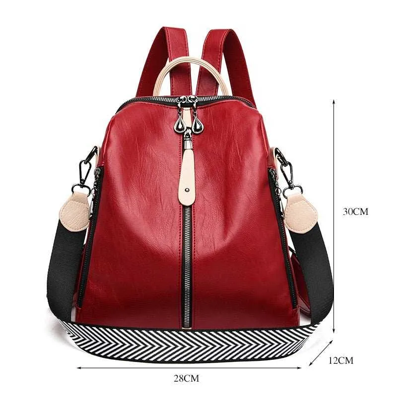 Fashion Women Backpack Soft Leather Backpack