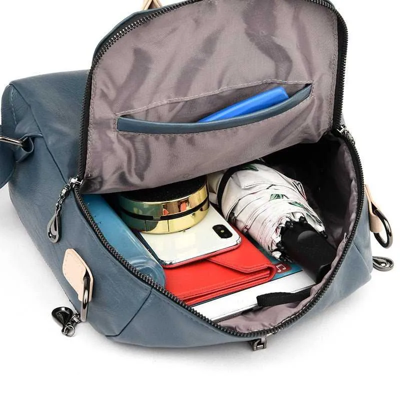 Fashion Women Backpack Soft Leather Backpack