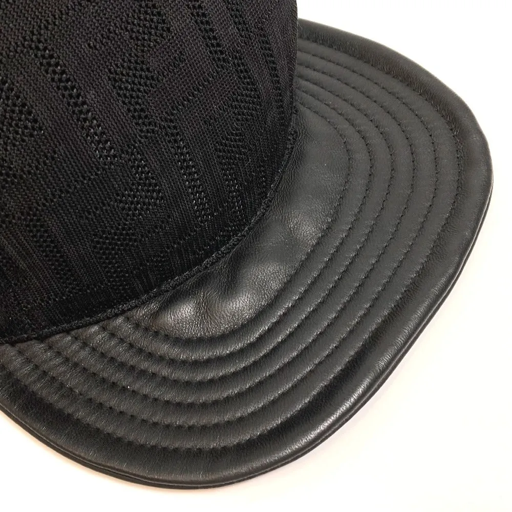 FENDI cap FZQ770 polyamide black Zucca unisex(Unisex) Used