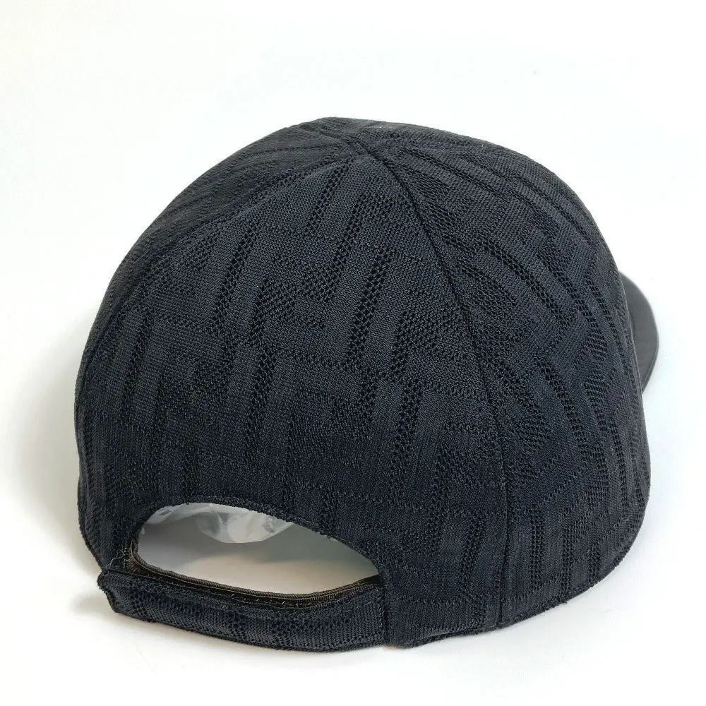 FENDI cap FZQ770 polyamide black Zucca unisex(Unisex) Used