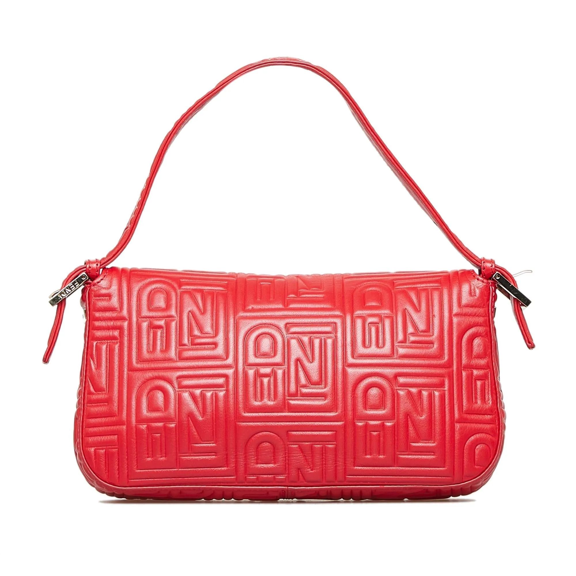 Fendi Embossed Leather Mamma Baguette (SHG-MZAgAO)