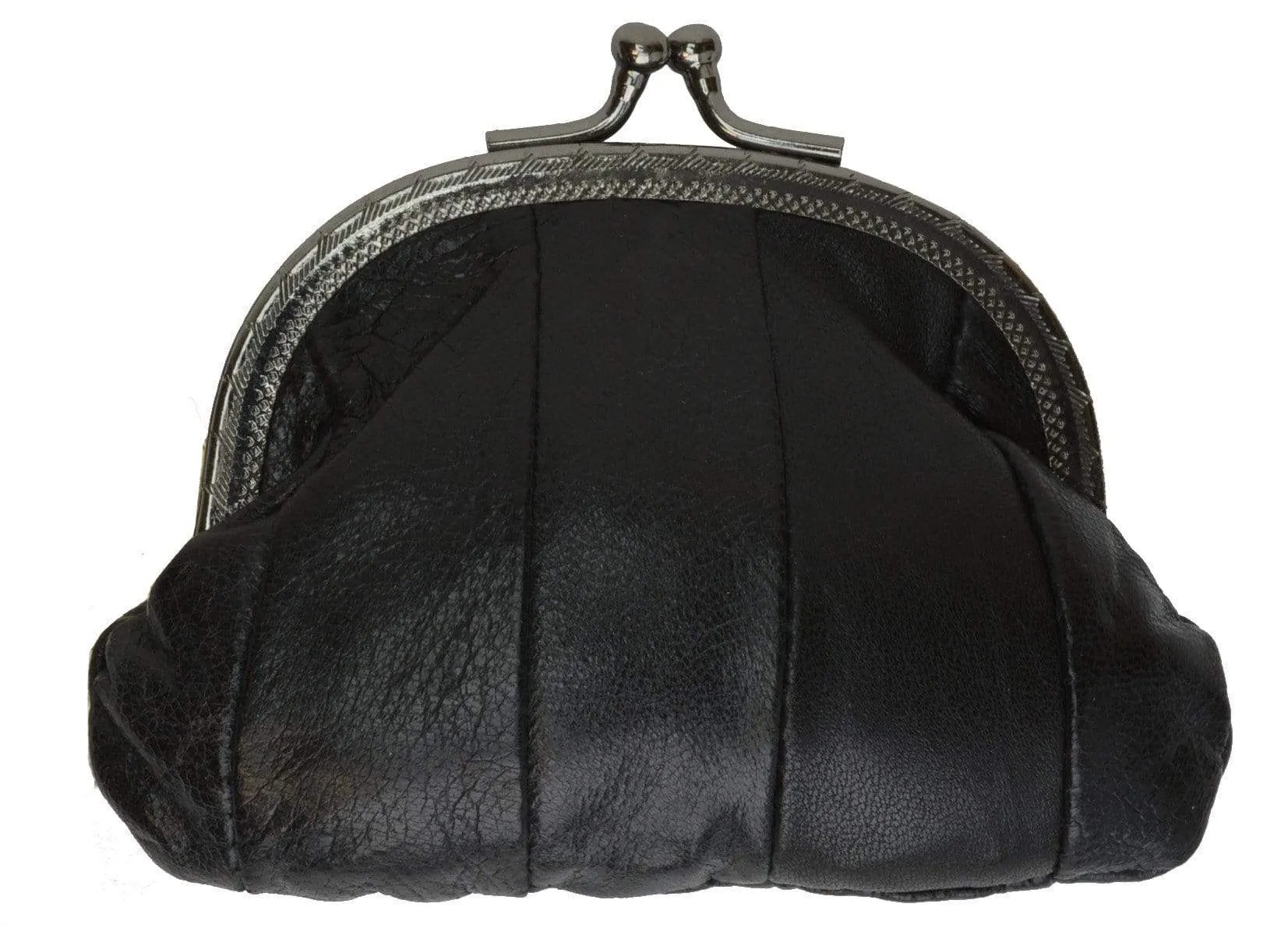 Genuine Leather Small Change Purse with Clasp Y970 (C)