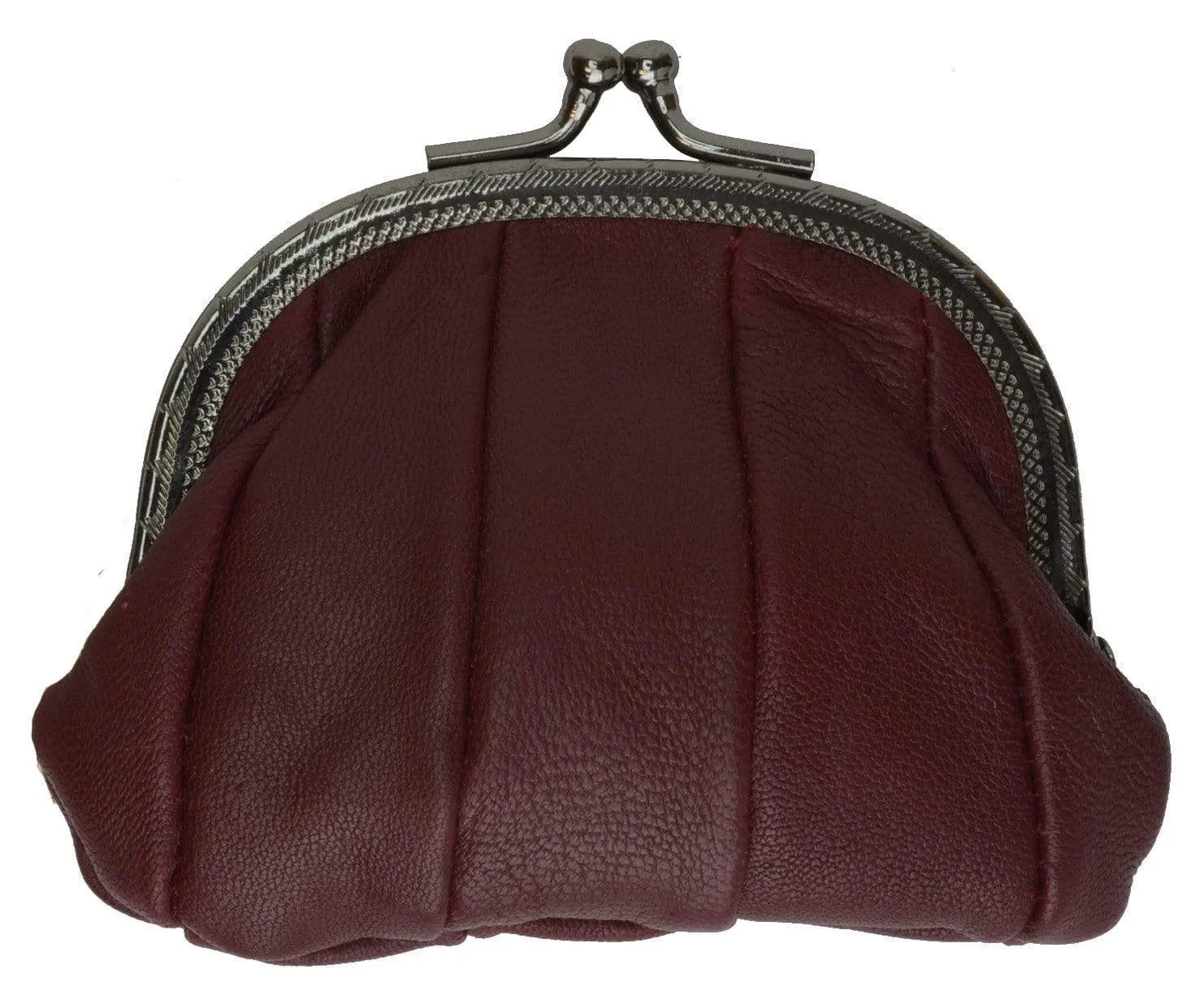 Genuine Leather Small Change Purse with Clasp Y970 (C)