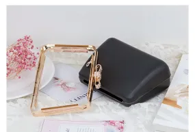 Heart Box Purse Frame Clutch Bag Glue-In Purse Frame 16.5cm (6")