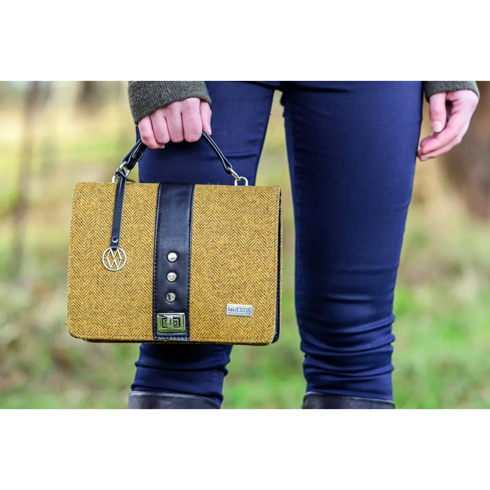 Irish Tweed and Leather Fiona Clutch Bag