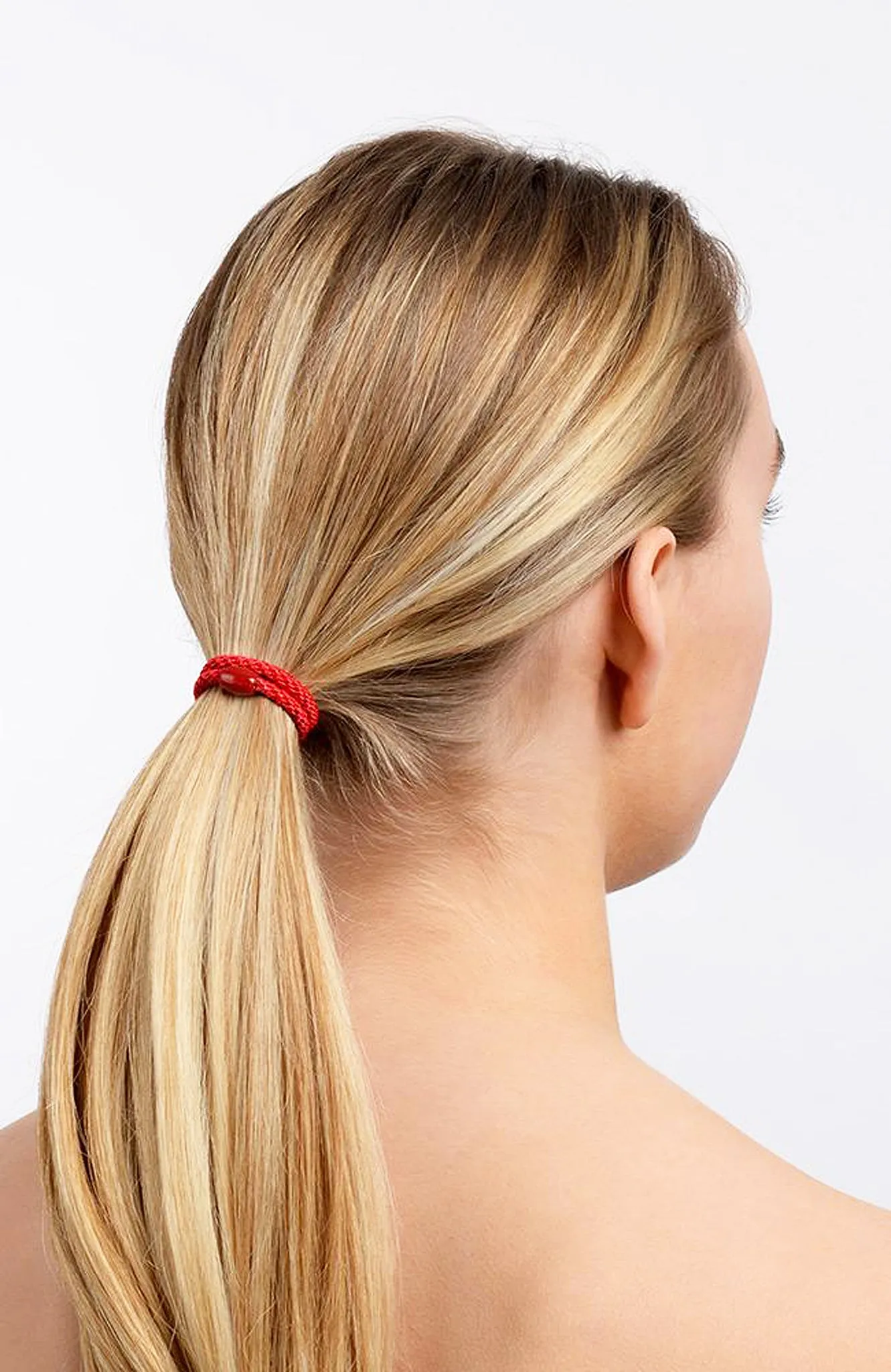 L. Erickson Narrow Grab and Go Ponytail Holder Hair Ties in Denim 12 Pack