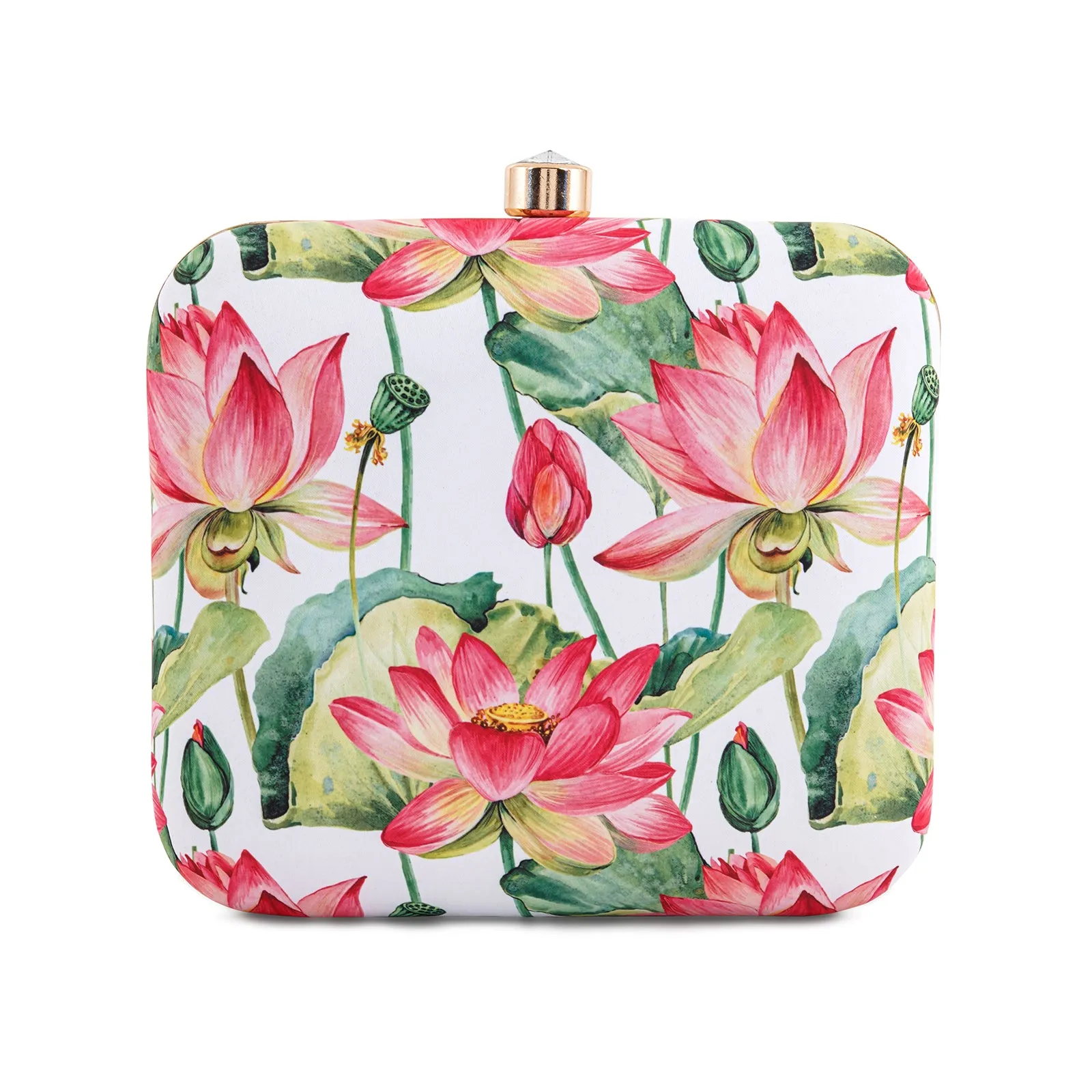 Love Blossom Multicolour Printed Clutch