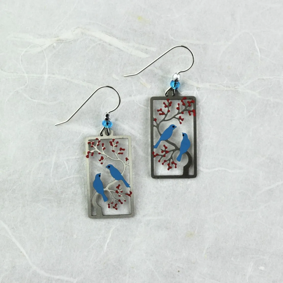 Lovely Blue Bird Earrings