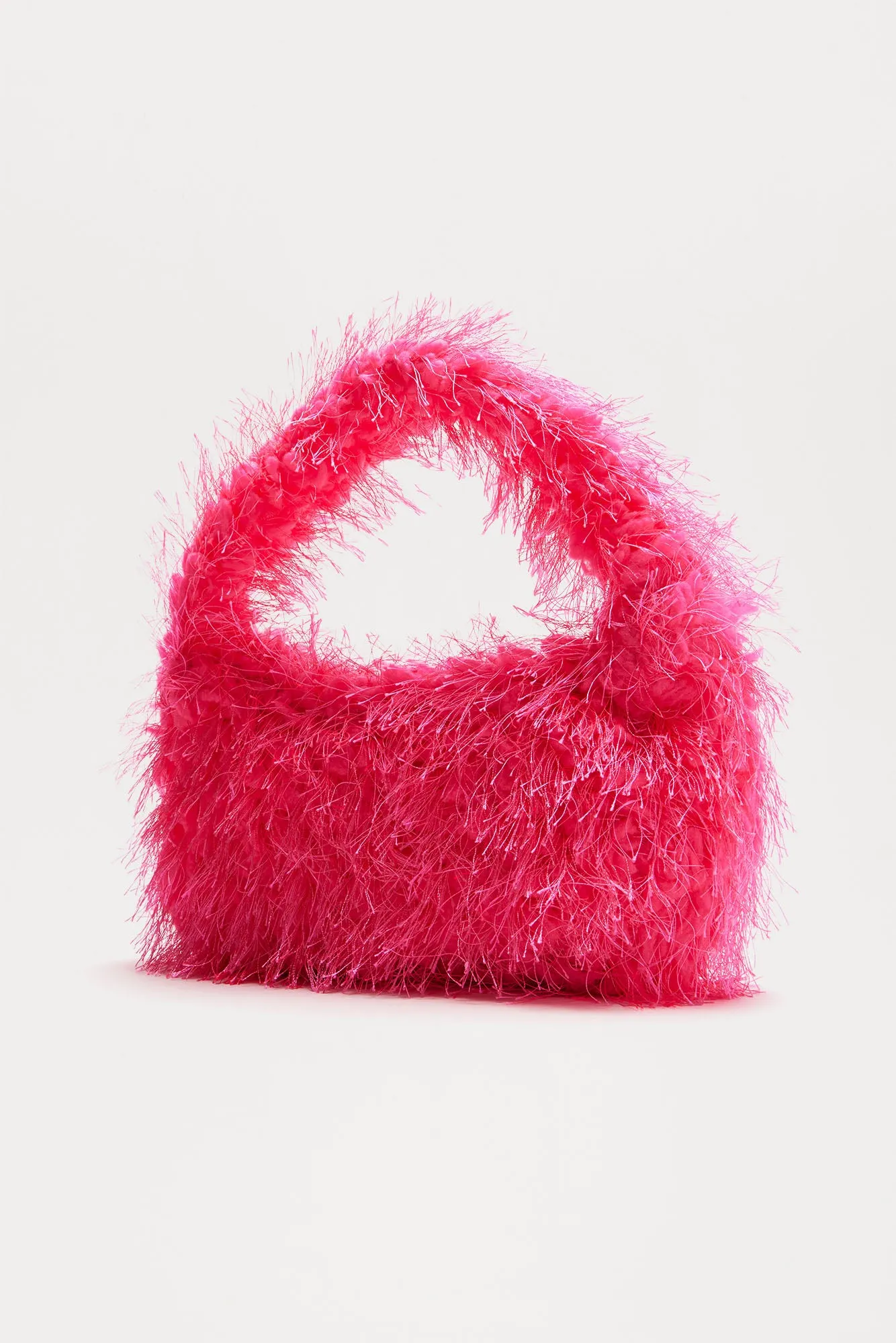 Mini Came With The Fur Shoulder Bag - Pink