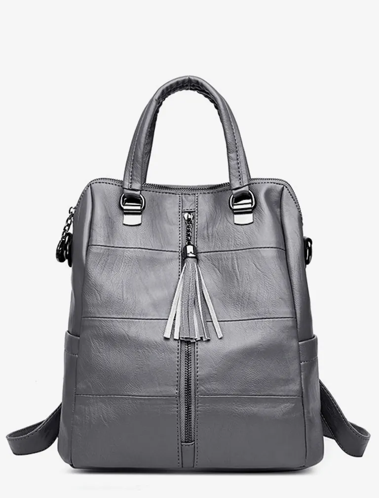 Multifunction Tassel Backpack
