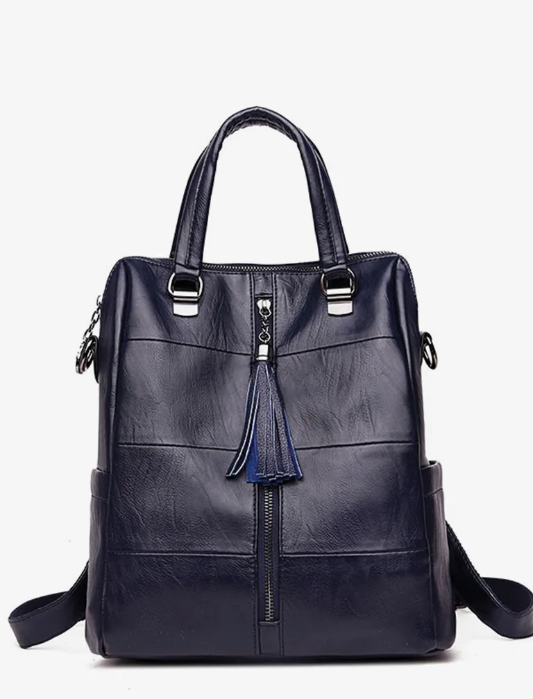 Multifunction Tassel Backpack