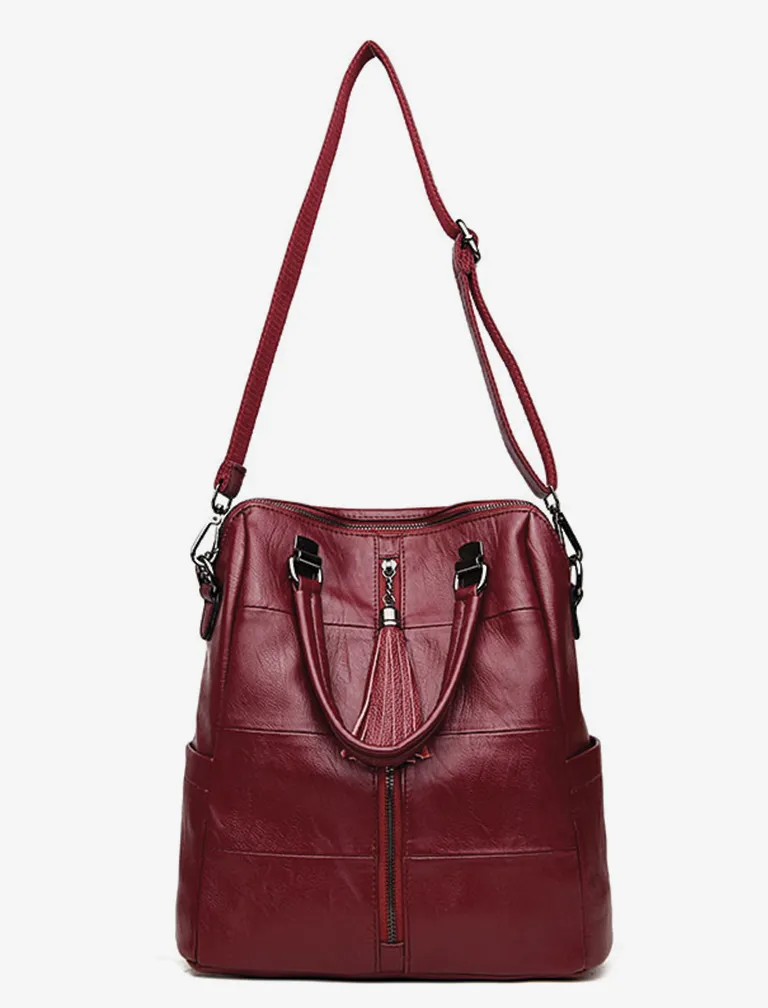 Multifunction Tassel Backpack