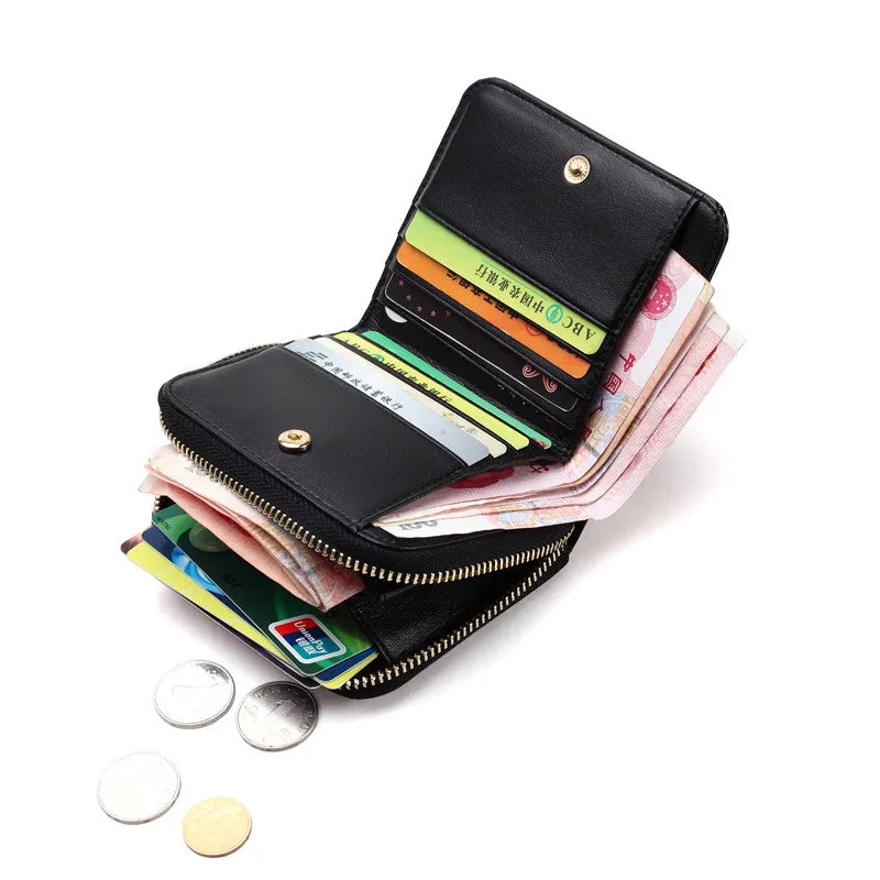 Patent Leather Women Short Wallets Ladies Small Wallet Zipper Roomy Coin Purse Female Credit Card Wallet Purses Money Bag
