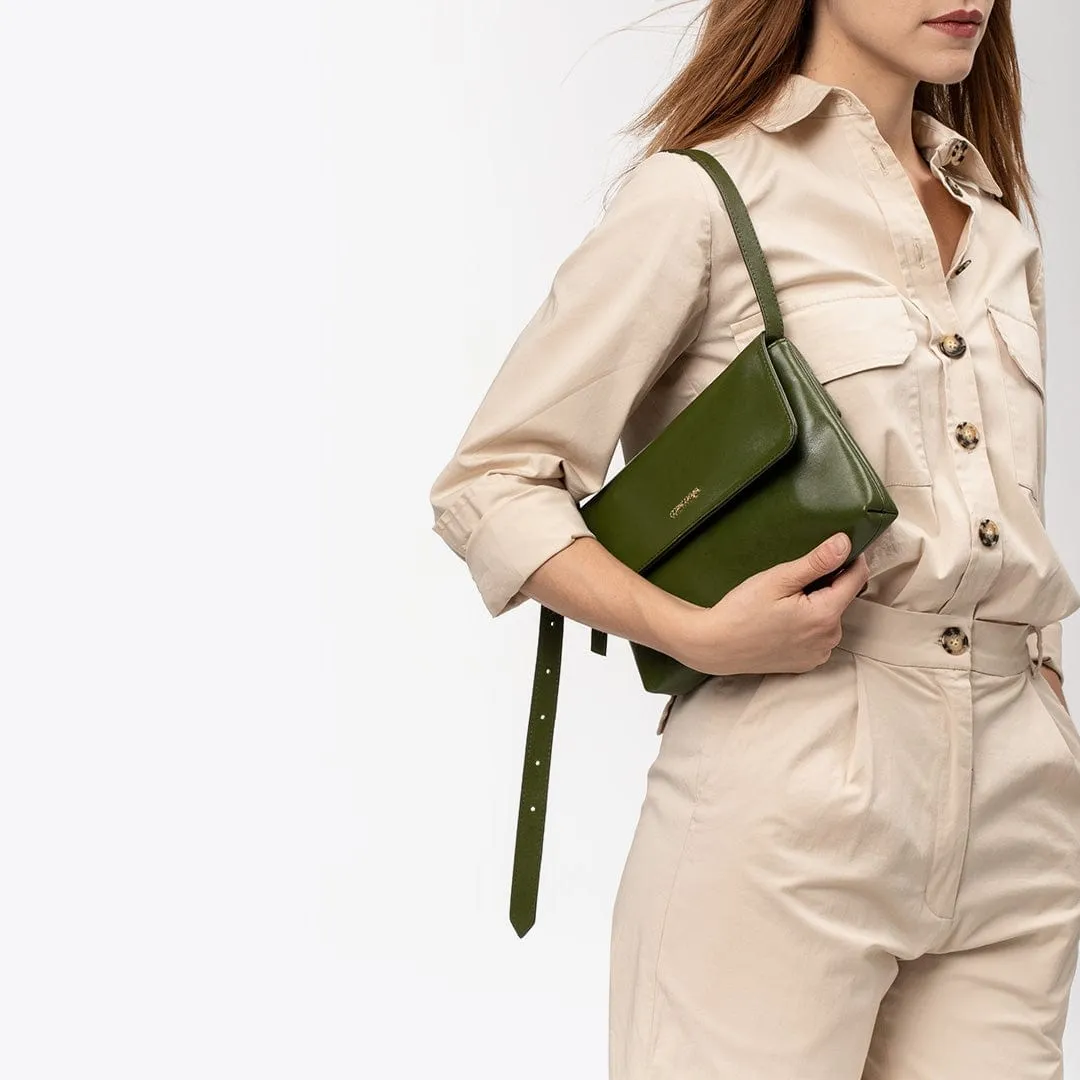 Rebecca Cactus Leather Vegan Belt Bag | Green