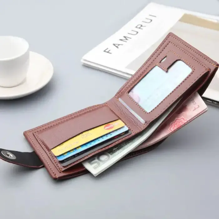 Retro Woven Pattern Leather Wallet - Elevate Your Everyday Style!