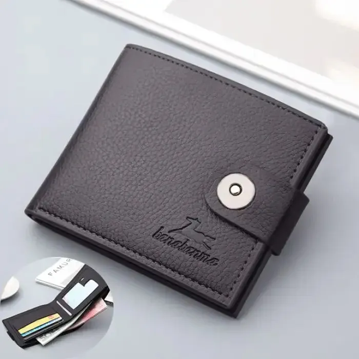 Retro Woven Pattern Leather Wallet - Elevate Your Everyday Style!