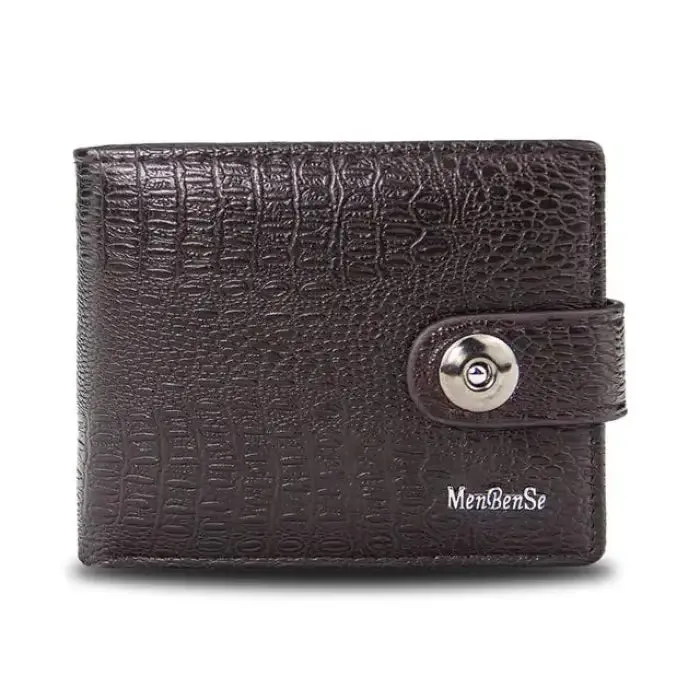 Retro Woven Pattern Leather Wallet - Elevate Your Everyday Style!