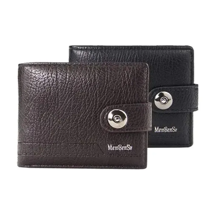 Retro Woven Pattern Leather Wallet - Elevate Your Everyday Style!