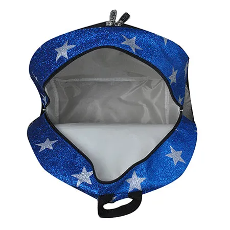 Royal Blue Glitter Super Star NGIL Canvas Backpack
