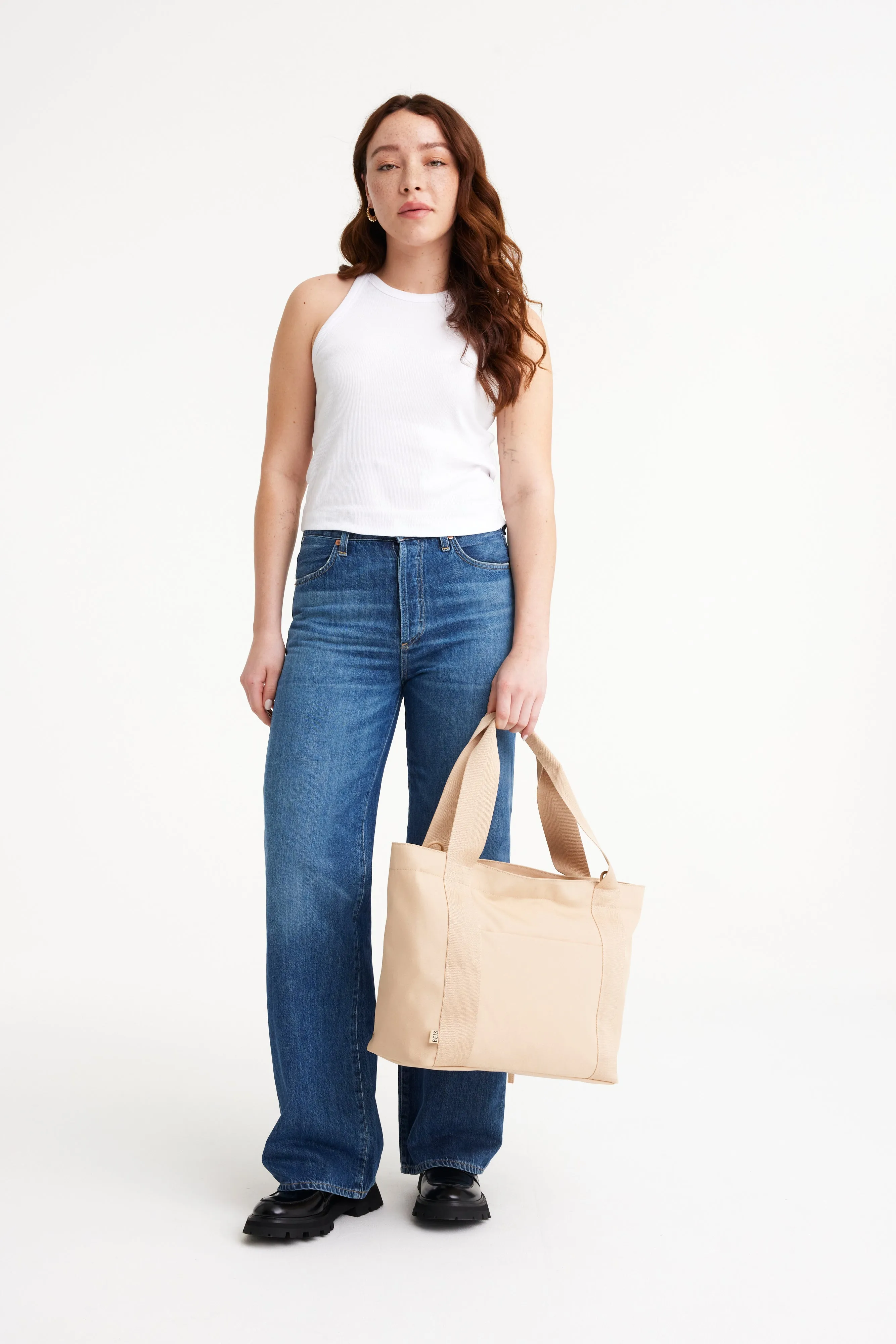 The BISics Tote in Beige